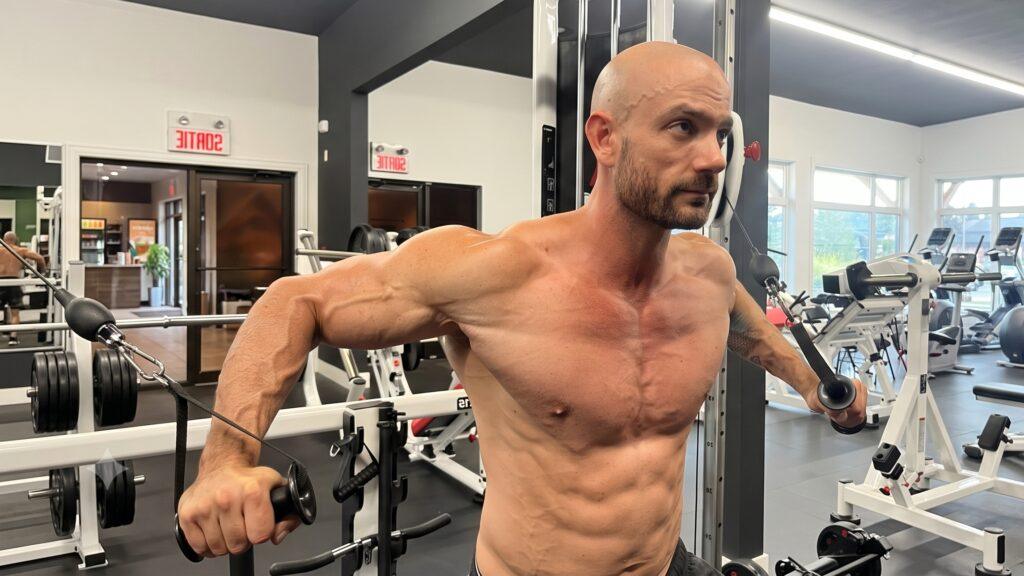 Thierry Latulippe en séance d’entraînement